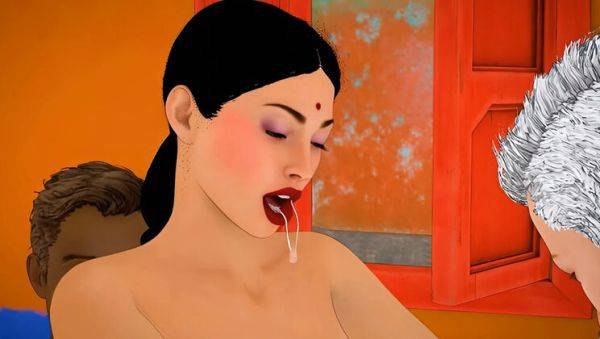 Watch the hardcore scene called : Hot Indian Bhabhi Gangbang - Milkman & Landlord Fuck Desi Aunty Hard