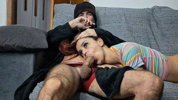 Play the uncut video named : Step Sister Rides My Cock For A Risky Creampie - Redhead Teen POV