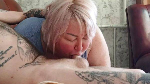 Enjoy watching uncensored scene called : Hot Russian MILF Neighbor Sucks Hard Cock & Swallows Cum - Zona901