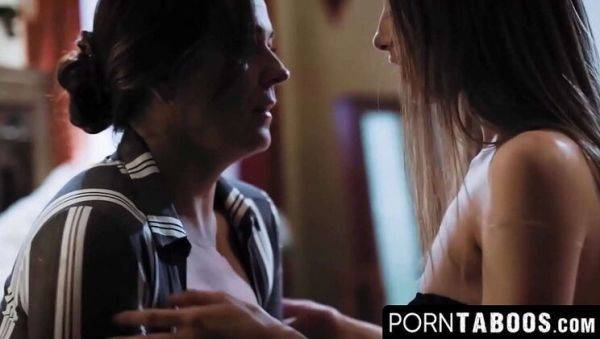 Watch this complete movie of : Busty MILF Elexis Monroe & Teen Daughter Threesome - Taboo Sex with John Strong