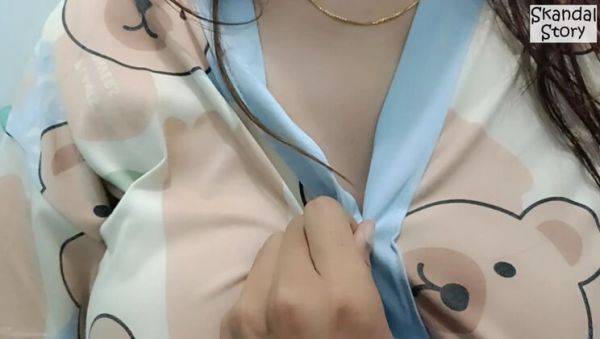 View the uncensored clip named : Hot Indonesian MILF Luna Fucks Step Son - Big Natural Tits & Moaning