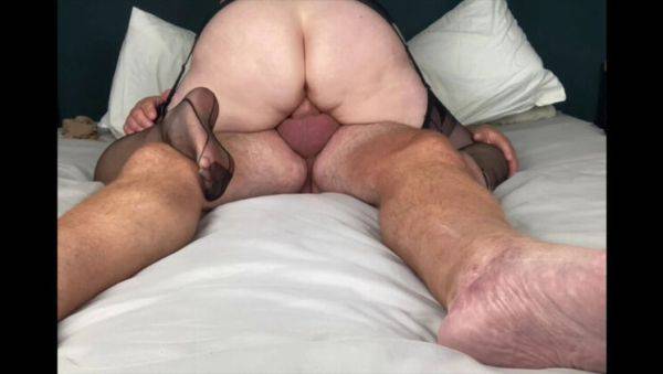 View HD scene named : Hot Mature MILF in Stockings Fucks Lover Cowgirl Style - Big Natural Tits & Nylon Feet Action