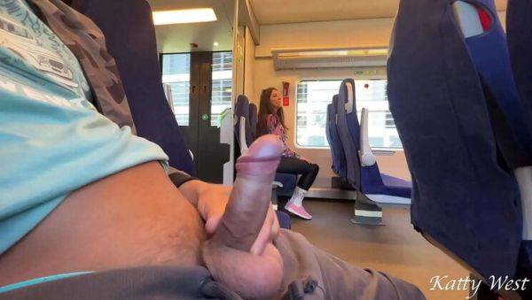Play this hardcore movie titled : Teen Katty West Sucks Stranger's Dick on Train - Public Blowjob