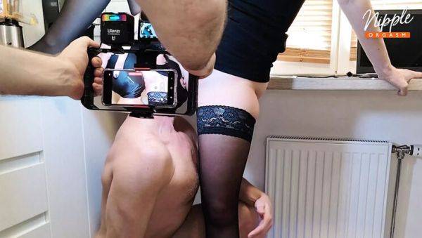 Enjoy watching complete clip titled : Hot MILF Wife Makes Slave Lick Her Wet Pussy - Femdom Facesitting & Squirting