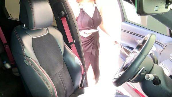 Enjoy watching the hardcore scene named : Stranger Fingers My Stepmom's Shaved Pussy in Car - Alina Rai Cums Hard