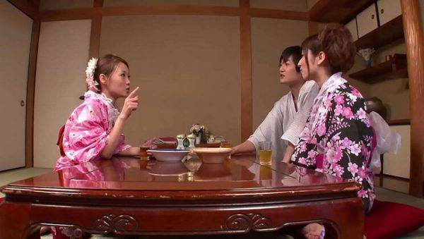 Play the complete video : Hot JAV Threesome - Step Sister Fucked Hard While Wife Sleeps Next Door - Yuki Minami, Koi Miyamura, Masakazu Osino