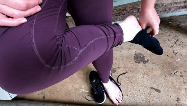 Watch this HD video of : Busty German Babe Gets Spanked & Slapped in Public Workshop - BDSM Domination 4K