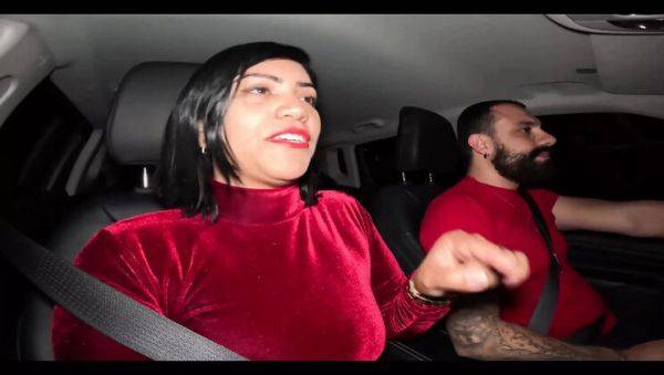 Watch this HD scene : Hot Wife Takes Raw Cock in Car - Nicoly Mattos Fucked Hard by Husband