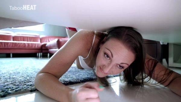 Stream uncensored scene of : Young boy fucks busty stepmom the hard way and comes on her big clit