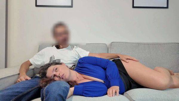 Enjoy watching HD video called : Hot Stepmom Gets Fed by Stepson - Blowjob & Cum in Mouth - Busty MILF Outdoor Fun