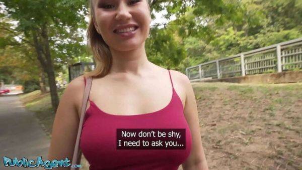 Play the HD movie : Hot Blonde Amalia Davis Fucks Raw With Martin Gun - Public Agent No Condom Sex