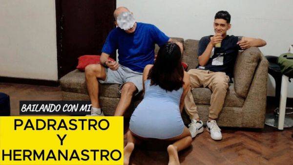 View the complete scene of : Hot 18yo Step Sister Threesome - Stepdad & Stepbrother Fuck Mayita Perv