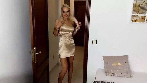 Watch the complete scene of : Horny Blonde MILF Sexyjacky Takes It in the Ass and Mouth - Big Tits & Tight Pussy