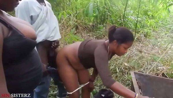 Play the uncut clip : Hot Bush Sex with African Gift - Busty Ebony Fucked Hard