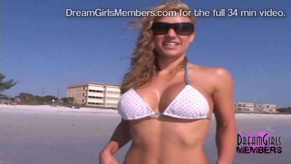 Stream uncensored video titled : Sexy Blonde Anne Dg Fucks Herself with a Dildo in First Porn Video