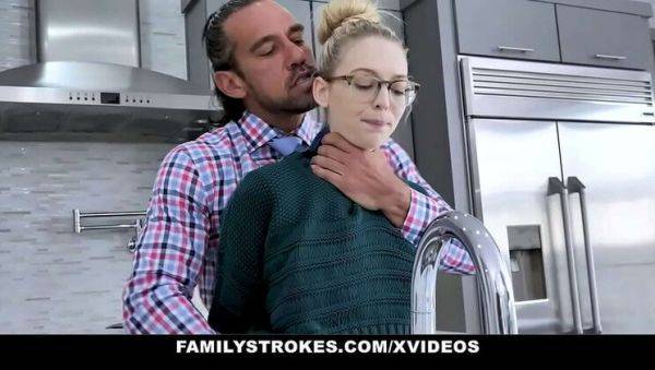 Stream the complete video called : Blonde Teen Lily Larimar Fucked Hard By Stepdad For Talking Dirty - Facial & Glasses Cumshot