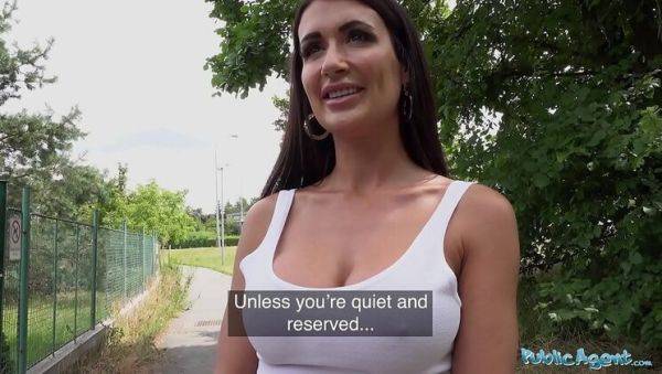 Watch full video called : Princess Jas shows off her big Asian tits in public sex for cash