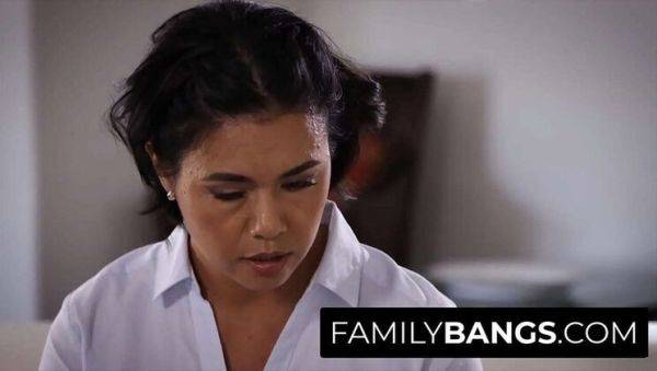 Stream the full clip named : Busty MILF Dana Vespoli Fucks Stepson Juan El Caballo Loco in Taboo Family Bang