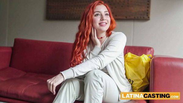 View the uncensored scene of : Busty Latina Redhead Fucks Casting Agent Before Hot Audition - Big Cock & Big Tits