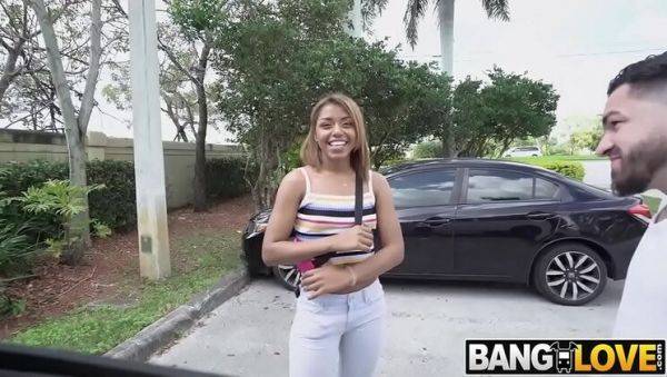 Watch complete clip named : Milu Blaze Gets a Rough Drive By Fuck - Blonde Amateur Takes Hardcore Doggystyle & Cumshot