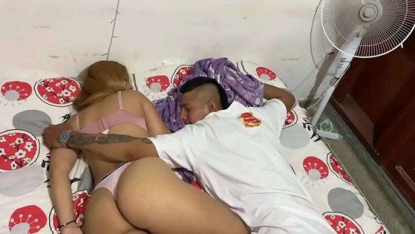 Play this uncut video of : Busty BBW Brendarojas Sucks Step Cousin's Big Black Cock For Sleepover