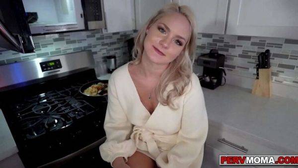 View uncensored clip : Blonde Stepmom Lisey Sweet Gets Horny and Fucks Step Son's Big Cock