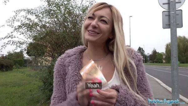 Enjoy watching this HD clip called : Blonde Russian Lola Shine Takes Big Cock in Public Woods Sex