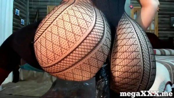 Stream hardcore video called : Sexy Russian teen with perfect ass rides dildo in lingerie