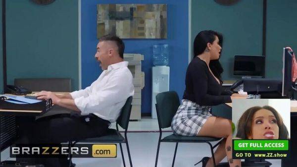 Watch the complete scene called : Big Tits Office Fuck - Romi Rain Gets Hardcore Workout from Charles Dera - Brazzers