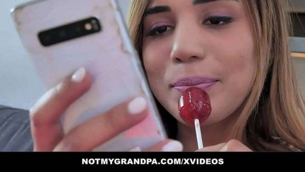 Enjoy watching this uncensored scene : Alita Lee Gets a Rough Lesson - Teen with Nice Tits Fucked Hard