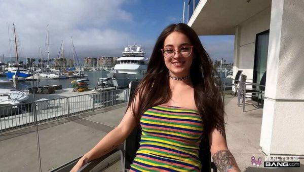 Play the hardcore clip called : Inked Teen Maddy May Gets Fucked Hard in Audition - Big Tits, Pierced Nipples