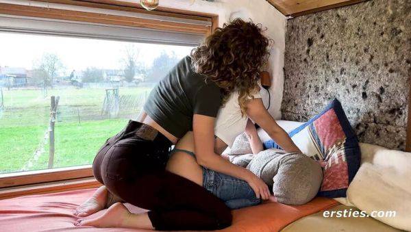 Watch full video : Hot German Amateur Lesbians Ana B and Serafina Explore Foot Fetish and Toe Fucking