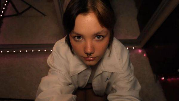 Stream full video of : Amateur Teen Brunette Blowjob with Cum in Mouth - Body_Lyric Homemade POV