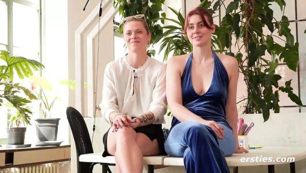 View uncensored movie called : German Amateur Lesbian Sex - Zora and Sarah Fingering, Pussy Licking, and Blindfold Fetish with Big Natural Tits