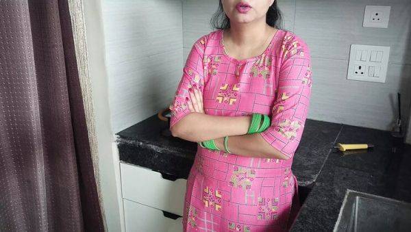 Enjoy watching the hardcore scene named : Hot Hindi Stepmom Fucked Hard by Stepson in Kitchen - Dirty Talk & Orgasm