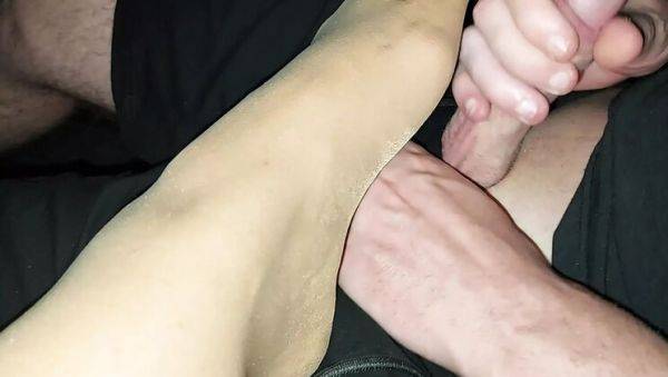 View the HD scene of : Step Mommy with Huge Tits in Nylons Spreads for Step Son in Public Car