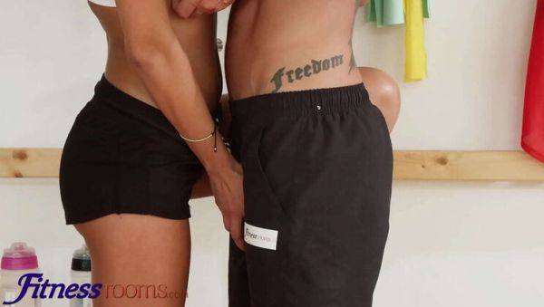 Play the hardcore clip titled : Shalina Devine Romanian MILF Gym Blowjob & Hardcore Fitness Fuck