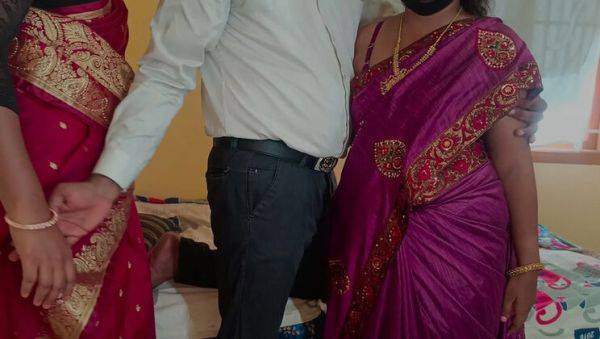 Watch the complete scene : Indian Housewife Threesome Roleplay Fucking with Pushpa Valli, Wonder, Laxi Ammu