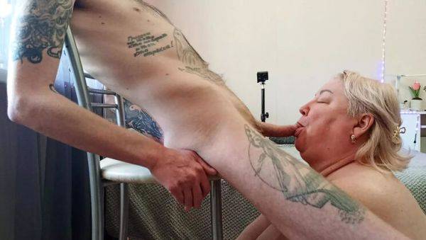 Stream the complete clip titled : Zona901 Russian MILF Friend Takes Cum in Mouth and Face Blowjob