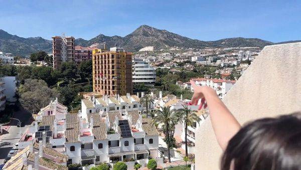 Play full clip of : Lety Howl Cable Car Solo Masturbation - Amateur MILF Fingering Her Pussy in Backseat