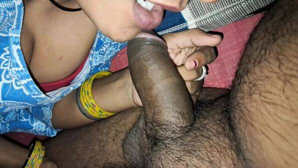 View the uncut clip of : Indian Wife Gives Amazing Blowjob - Deep Throat Sucking & Cum in Mouth