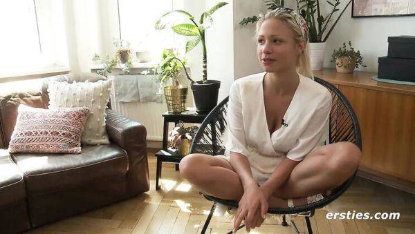 Enjoy watching the hardcore movie of : Gabi Gold Berlin Blonde Solo Masturbation with Vibrator - Big Natural Tits and Hot Pussy Action