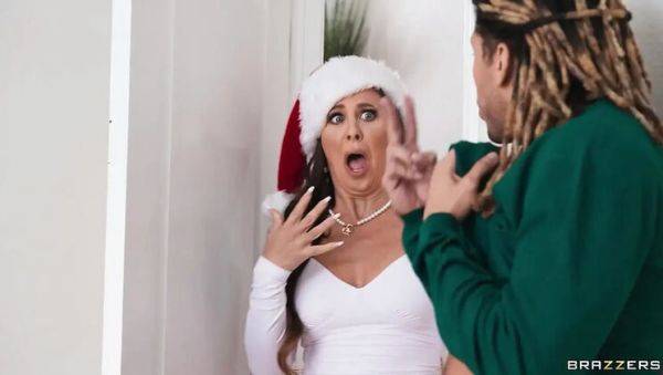 Enjoy watching HD scene named : Cherie Deville & Rylee Blake Christmas Threesome Pounding with Big Cock and Joy