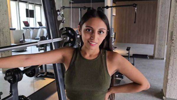 View the uncensored clip called : Gym Girl Helped By Trainer And Gets Hardcore Doggy Style Sex With Big Cock