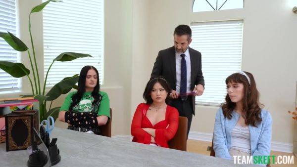 Stream full scene of : Lulu Chu, Imani Valor, Krystal Palmer - Summer School Is No Place For Brats