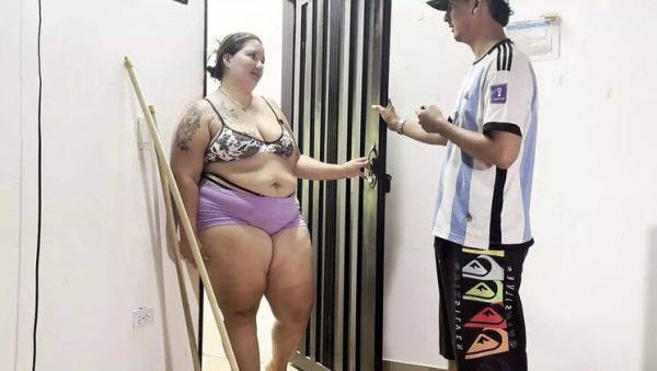 Play the uncensored clip of : Horny Latina Worker Gets Fucked Hard by Big Cock in Kitchen - Loud Moaning Blowjob & Doggystyle