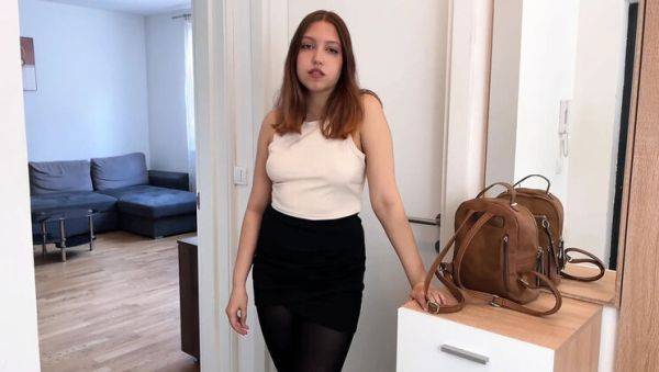 Stream uncut clip of : Office Secretary Mila Daisy Caught Looking by Colleague - Pantyhose Fuck on Business Trip