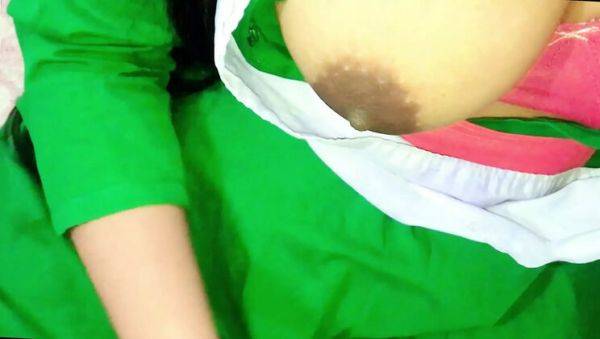 Watch this complete video titled : Desi Girl in Uniform Teases Lover - POV Doggy Style Sex Part 1