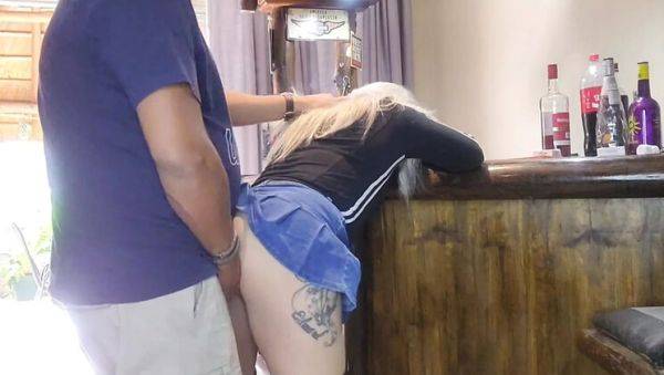 Watch this complete video titled : Blonde Teen Fucks Hard & Sucks Dick Like a Pro - Hot Homemade Sex