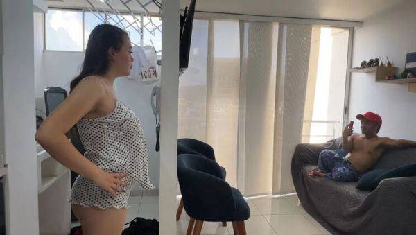 Enjoy watching complete clip of : Julianaburning's Naughty Stepbrother Fucks Her Tight Pussy Instead of Cleaning - Big Cock, Latina MILF, Rough Sex